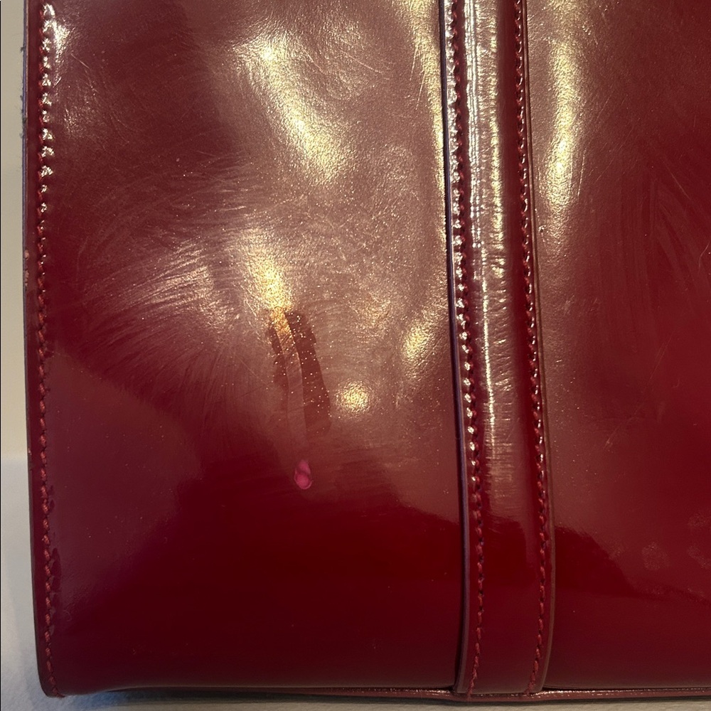 Prada Patent Leather Cherry Tote Bag - Picture 7 of 12